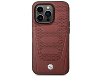 Case BMW BMHMP14X22RPSR iPhone 14 Pro Max 6.7" Burgundy/burgundy Leather Seats Pattern MagSafe