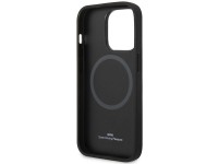 Capa BMW BMHMP14X22RPSK para iPhone 14 Pro Max 6.7" preta/bancos de couro pretos com padrão MagSafe Capa BMW BMHMP14X22RPSK para iPhone 14 Pro Max 6.7" preta/bancos de couro pretos com padrão MagSafe