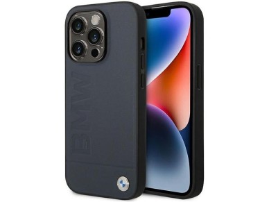 Case BMW BMHMP14XSLLNA iPhone 14 Pro Max 6.7" navy/navy hardcase Leather Hot Stamp MagSafe Case BMW BMHMP14XSLLNA iPhone 14 Pro Max 6.7" navy/navy hardcase Leather Hot Stamp MagSafe