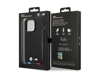 Case BMW BMHMP14X22PTDK iPhone 14 Pro Max 6.7 "black / black Leather Stamp Tricolor Magsafe Case BMW BMHMP14X22PTDK iPhone 14 Pro Max 6.7 "black / black Leather Stamp Tricolor Magsafe