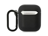 Capa BMW em couro com linhas coloridas para AirPods 1/2 - Preta Capa BMW em couro com linhas coloridas para AirPods 1/2 - Preta