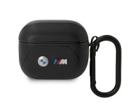 Funda BMW BMA322PVTK para AirPods de 3.ª generación, color negro/negro, de cuero con diseño curvo. Funda BMW BMA322PVTK para AirPods de 3.ª generación, color negro/negro, de cuero con diseño curvo.