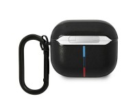 Funda BMW BMA322PVTK para AirPods de 3.ª generación, color negro/negro, de cuero con diseño curvo. Funda BMW BMA322PVTK para AirPods de 3.ª generación, color negro/negro, de cuero con diseño curvo.