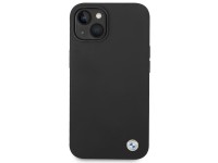 Capa de silicone com logotipo met�lico da BMW para iPhone 14 - Preta