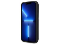 Funda de silicona con logo metálico de BMW para iPhone 14 Pro - Negra Funda de silicona con logo metálico de BMW para iPhone 14 Pro - Negra
