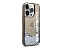 Capa Karl Lagerfeld Liquid Glitter Elong para iPhone 14 Pro - preta Capa Karl Lagerfeld Liquid Glitter Elong para iPhone 14 Pro - preta
