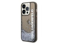 Capa Karl Lagerfeld Liquid Glitter Elong para iPhone 14 Pro - preta Capa Karl Lagerfeld Liquid Glitter Elong para iPhone 14 Pro - preta