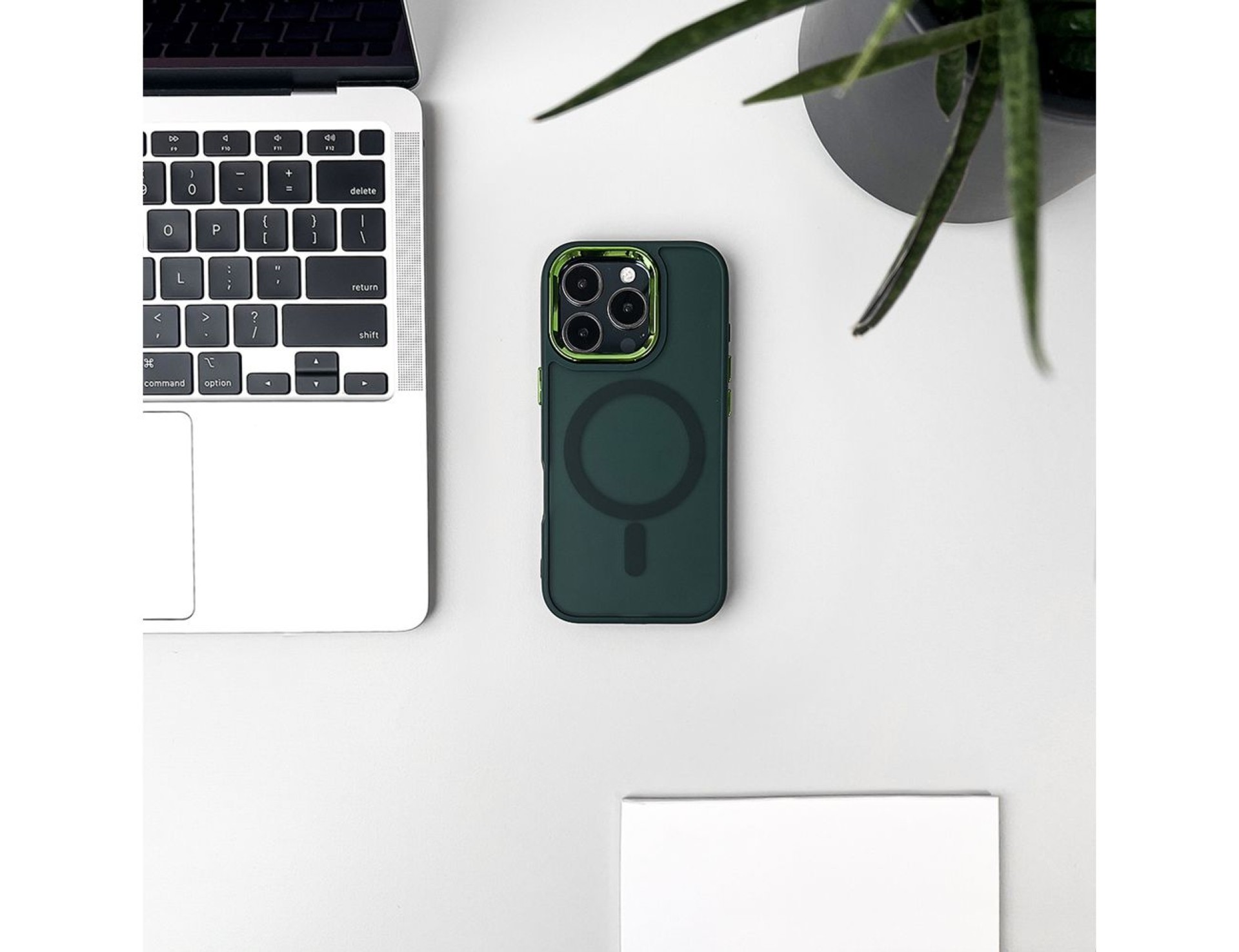 Wozinsky Fashion Case MagSafe for Samsung Galaxy S25 - Green