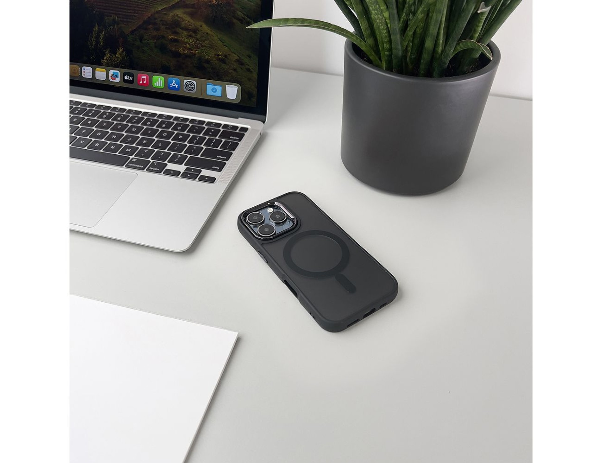 Funda Wozinsky Fashion Case MagSafe para Samsung Galaxy S25 - negra