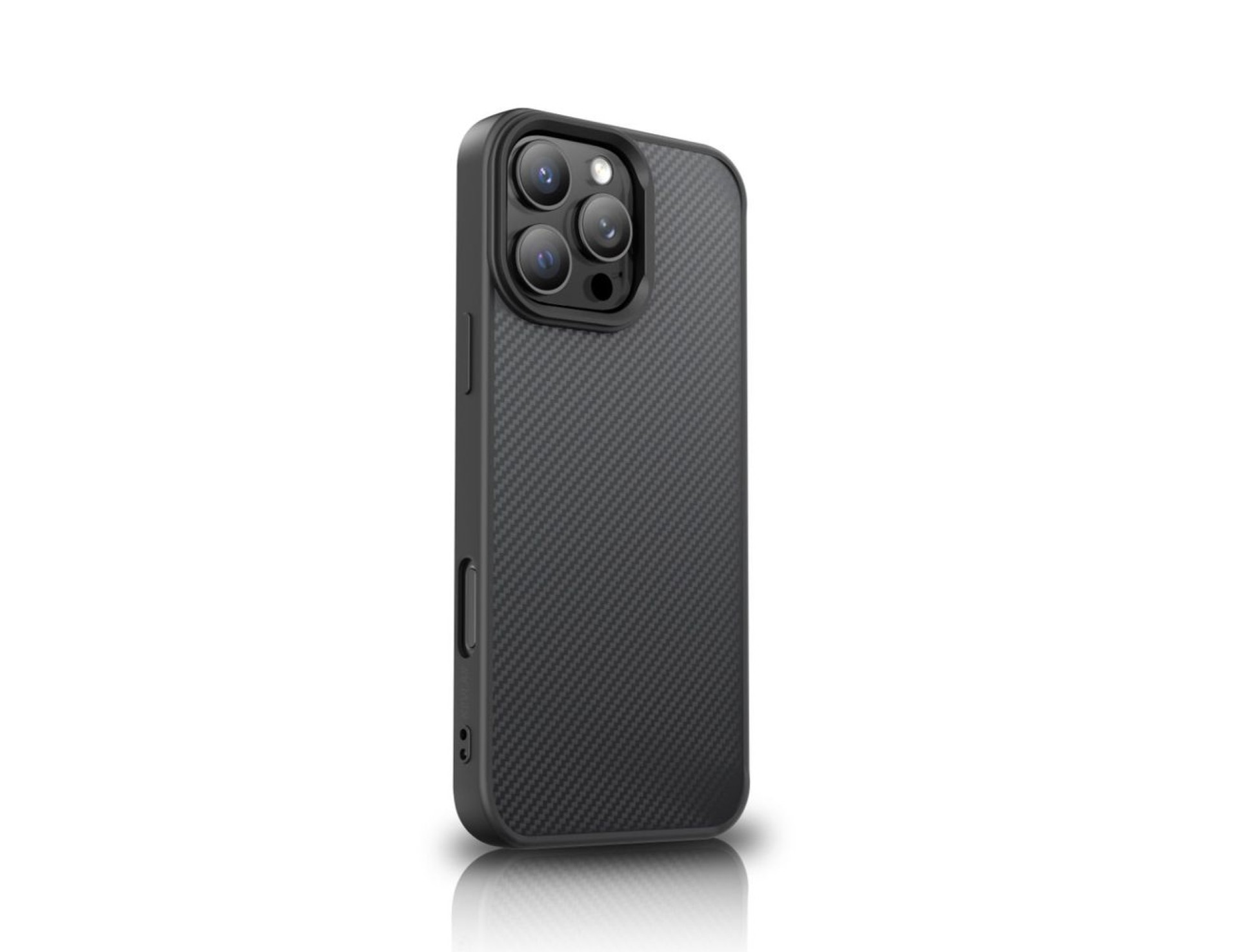 Capa Wozinsky em fibra de carbono com MagSafe para Samsung Galaxy S25+ - Preta