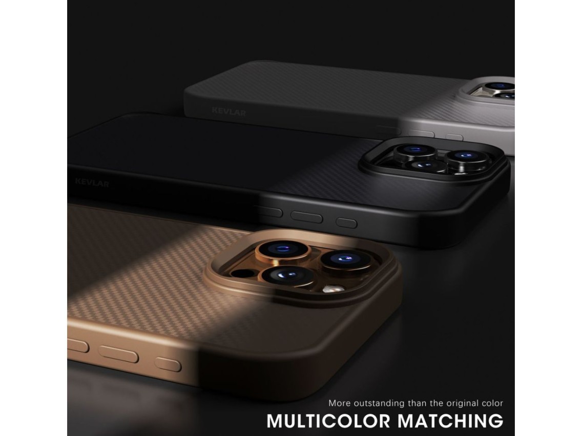 Capa Wozinsky em fibra de carbono com MagSafe para Samsung Galaxy S25+ - Preta