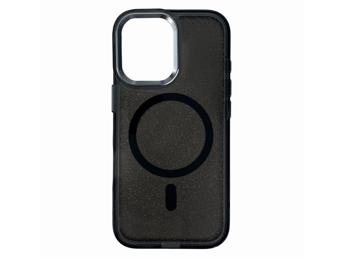 Funda Wozinsky Glitter MagSafe para Samsung Galaxy S25 negra