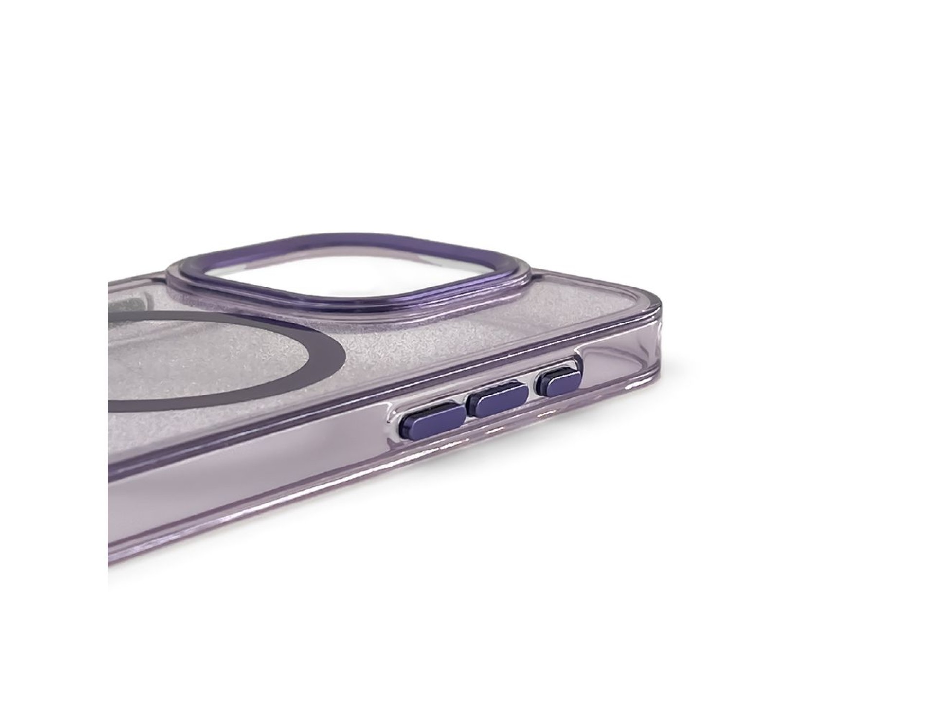 Funda Wozinsky Glitter con Mag Safe para Samsung Galaxy S25 - Morado con purpurina