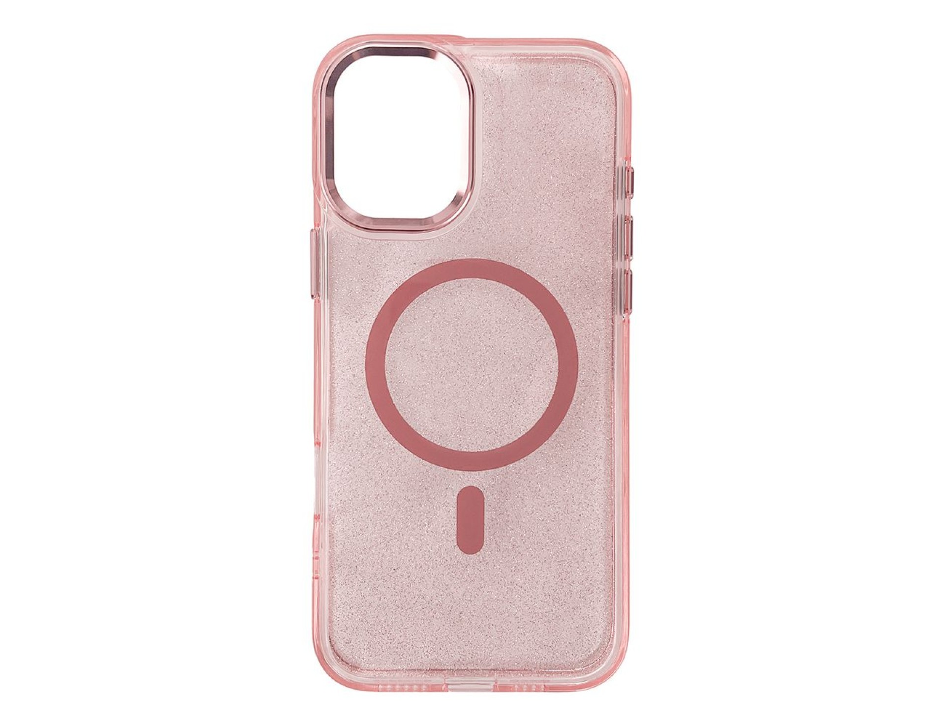 Funda Wozinsky Glitter con Mag Safe para Samsung Galaxy S25 - Rosa con purpurina