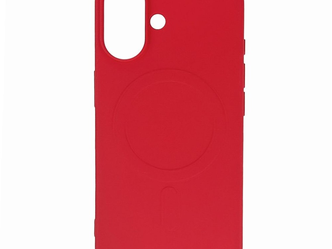 Liquid Silicone Case MagSafe for Samsung Galaxy S25 - Red