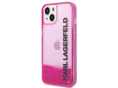 Capa alongada Karl Lagerfeld Liquid Glitter para iPhone 14 Plus - Rosa Capa alongada Karl Lagerfeld Liquid Glitter para iPhone 14 Plus - Rosa