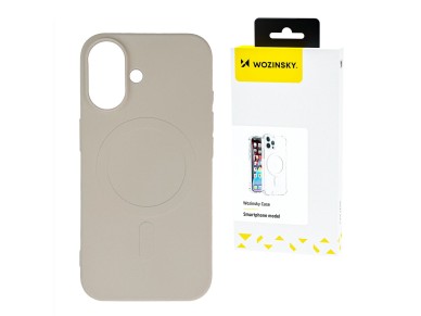 Funda de silicona Wozinsky MagSafe magnética para Samsung Galaxy S25+ - Beige Funda de silicona Wozinsky MagSafe magnética para Samsung Galaxy S25+ - Beige