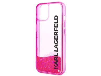 Capa alongada Karl Lagerfeld Liquid Glitter para iPhone 14 Plus - Rosa Capa alongada Karl Lagerfeld Liquid Glitter para iPhone 14 Plus - Rosa