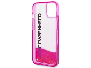 Capa alongada Karl Lagerfeld Liquid Glitter para iPhone 14 Plus - Rosa Capa alongada Karl Lagerfeld Liquid Glitter para iPhone 14 Plus - Rosa