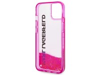 Capa alongada Karl Lagerfeld Liquid Glitter para iPhone 14 Plus - Rosa Capa alongada Karl Lagerfeld Liquid Glitter para iPhone 14 Plus - Rosa