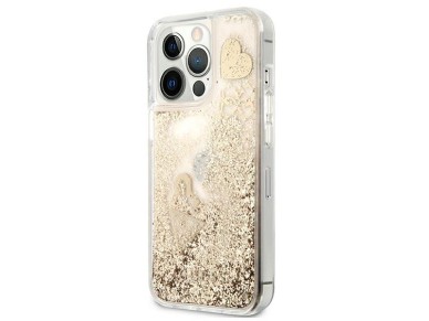 Guess Glitter Charms iPhone 13 Pro Case - Gold Guess Glitter Charms iPhone 13 Pro Case - Gold