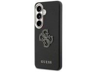 Capa Guess com textura granulada e logotipo grande 4G em metal para Samsung Galaxy S26+ - preta Capa Guess com textura granulada e logotipo grande 4G em metal para Samsung Galaxy S26+ - preta