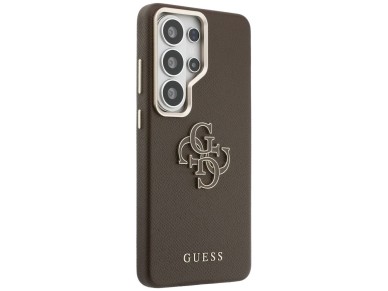 Guess Grained Big 4G Metal Logo Case for Samsung Galaxy S26 Ultra - Brown Guess Grained Big 4G Metal Logo Case for Samsung Galaxy S26 Ultra - Brown
