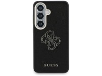 Capa Guess com textura granulada e logotipo grande 4G em metal para Samsung Galaxy S26+ - preta Capa Guess com textura granulada e logotipo grande 4G em metal para Samsung Galaxy S26+ - preta
