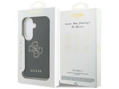 Guess Grained Big 4G Metal Logo case for Samsung Galaxy S26+ - black Guess Grained Big 4G Metal Logo case for Samsung Galaxy S26+ - black