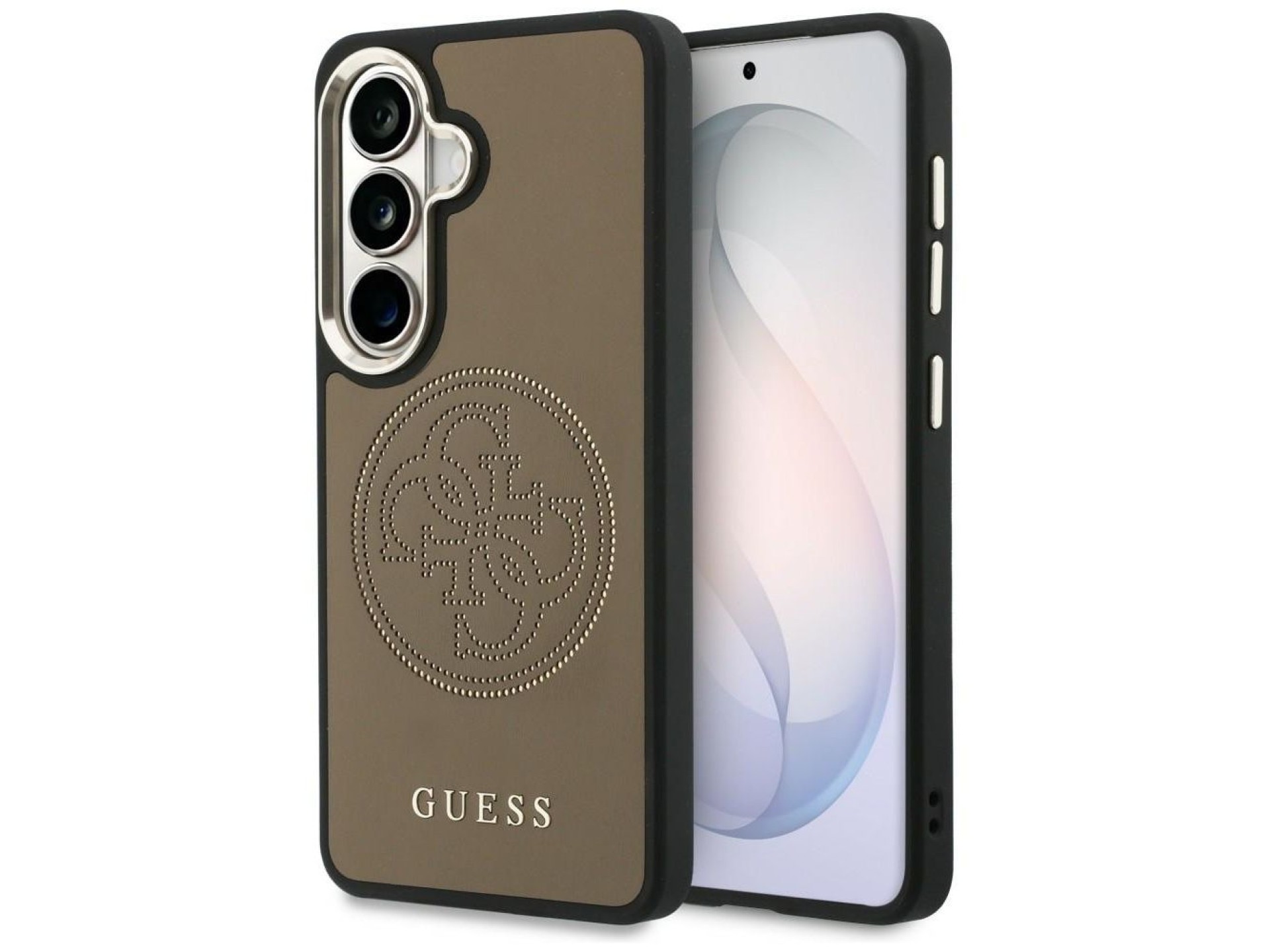 Guess Perforated Logo MagSafe Case for Samsung Galaxy S26 - Brown
