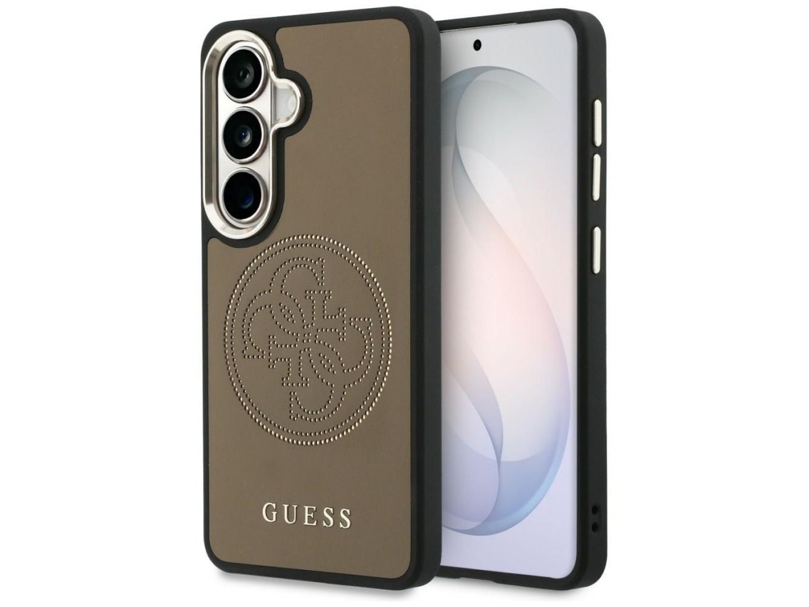Guess Perforated Logo MagSafe Case for Samsung Galaxy S26 - Brown