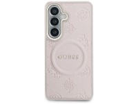 Capa Guess Saffiano Peony com Anel em Relevo e MagSafe para Samsung Galaxy S26 - Rosa Capa Guess Saffiano Peony com Anel em Relevo e MagSafe para Samsung Galaxy S26 - Rosa