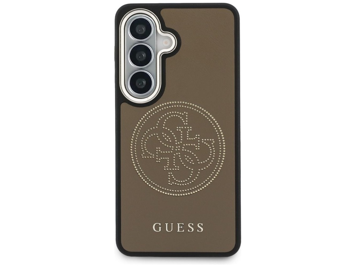 Guess Perforated Logo MagSafe Case for Samsung Galaxy S26 - Brown
