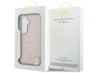 Guess Saffiano Peony Embossed Ring MagSafe Case for Samsung Galaxy S26+ - Pink Guess Saffiano Peony Embossed Ring MagSafe Case for Samsung Galaxy S26+ - Pink