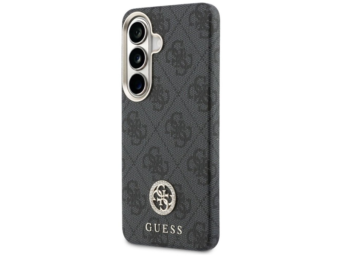 Funda Guess 4G con logotipo redondo de diamantes de imitación y MagSafe para Samsung Galaxy S26+ - N