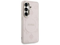 Capa Guess Saffiano Peony com Anel em Relevo e MagSafe para Samsung Galaxy S26 - Rosa Capa Guess Saffiano Peony com Anel em Relevo e MagSafe para Samsung Galaxy S26 - Rosa