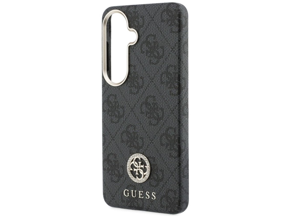 Funda Guess 4G con logotipo redondo de diamantes de imitación y MagSafe para Samsung Galaxy S26+ - N
