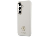 Capa MagSafe Guess com logo redondo em strass para Samsung Galaxy S26 - Bege Capa MagSafe Guess com logo redondo em strass para Samsung Galaxy S26 - Bege