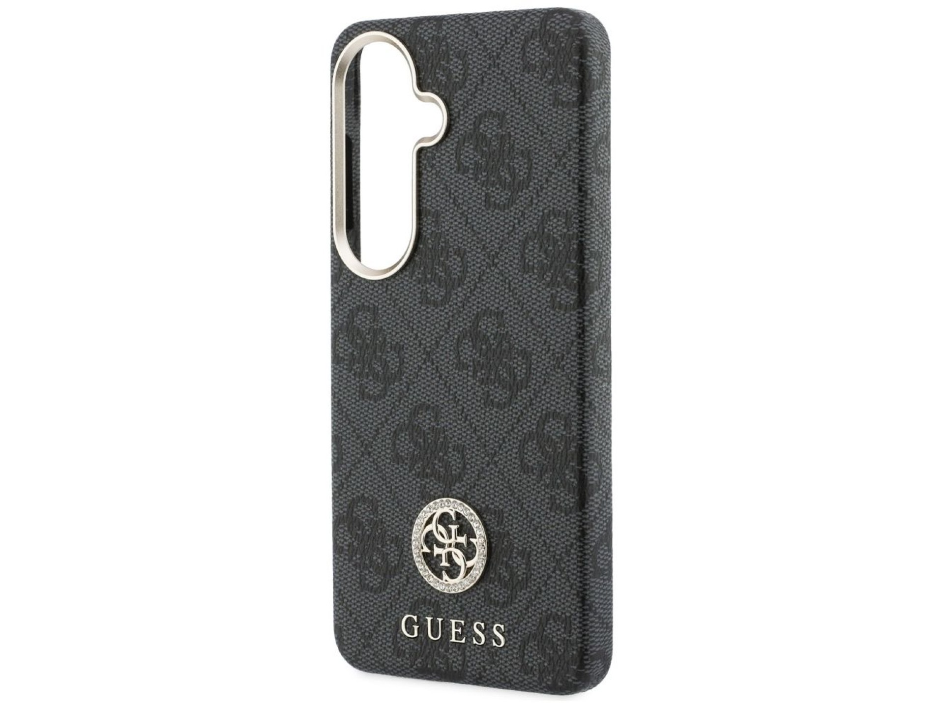 Funda Guess 4G con logotipo redondo de diamantes de imitación y MagSafe para Samsung Galaxy S26+ - N