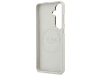 Capa MagSafe Guess com logo redondo em strass para Samsung Galaxy S26 - Bege Capa MagSafe Guess com logo redondo em strass para Samsung Galaxy S26 - Bege