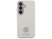Capa MagSafe Guess com logo redondo em strass para Samsung Galaxy S26 - Bege Capa MagSafe Guess com logo redondo em strass para Samsung Galaxy S26 - Bege