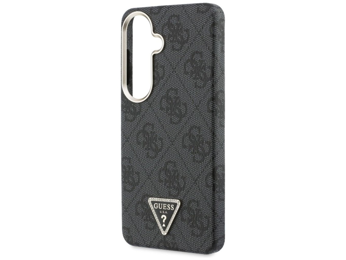 Funda Guess 4G con logo triangular y MagSafe para Samsung Galaxy S26+ - Negra