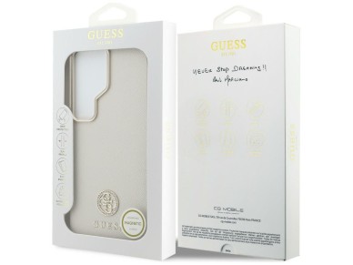 Guess Rhinestone Round Logo MagSafe Case for Samsung Galaxy S26 Ultra - Beige Guess Rhinestone Round Logo MagSafe Case for Samsung Galaxy S26 Ultra - Beige