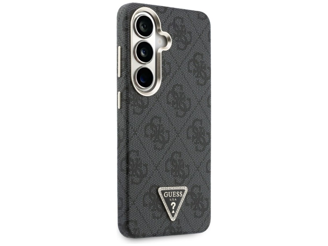 Funda Guess 4G con logo triangular y MagSafe para Samsung Galaxy S26+ - Negra