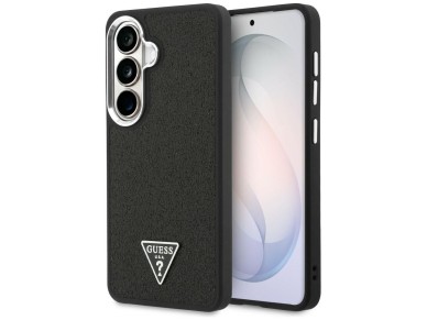 Guess Fixed Glitter Triangle MagSafe case for Samsung Galaxy S26+ - black Guess Fixed Glitter Triangle MagSafe case for Samsung Galaxy S26+ - black