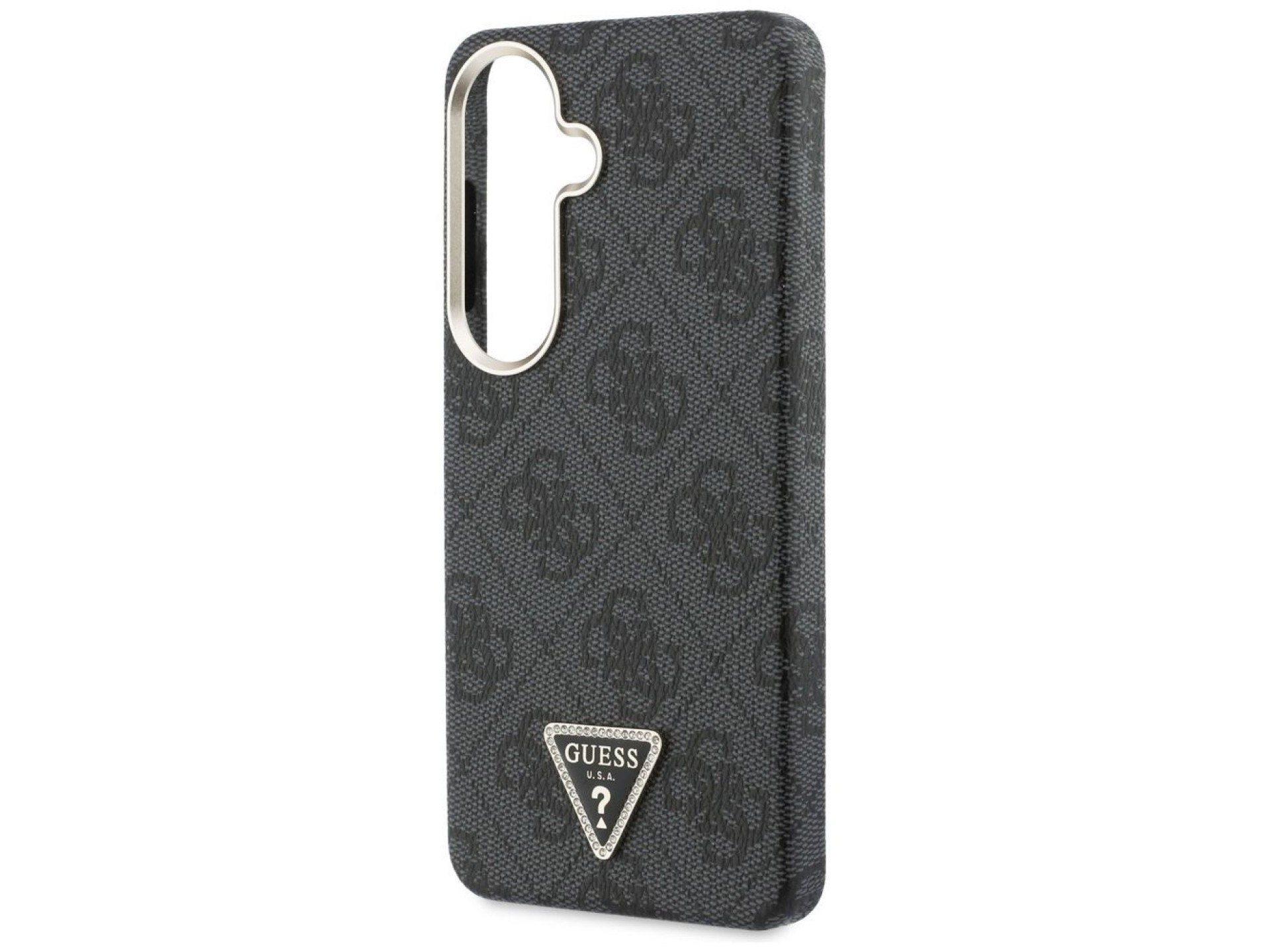 Funda Guess 4G con logo triangular y MagSafe para Samsung Galaxy S26+ - Negra