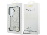 Funda Guess Fixed Glitter Triangle MagSafe para Samsung Galaxy S26+ - plateada Funda Guess Fixed Glitter Triangle MagSafe para Samsung Galaxy S26+ - plateada