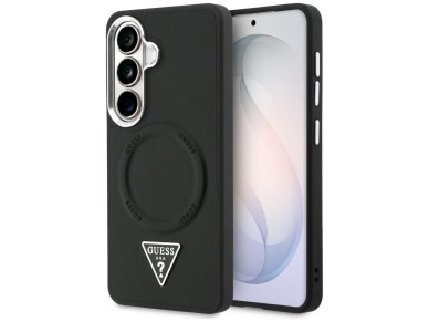 Guess Embossed Ring Triangle Logo MagSafe case for Samsung Galaxy S26 - black Guess Embossed Ring Triangle Logo MagSafe case for Samsung Galaxy S26 - black