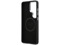 Capa MagSafe com logotipo triangular em relevo da Guess para Samsung Galaxy S26 Ultra - Preta
