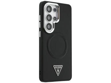 Guess Embossed Ring Triangle Logo MagSafe Case for Samsung Galaxy S26 Ultra - Black Guess Embossed Ring Triangle Logo MagSafe Case for Samsung Galaxy S26 Ultra - Black